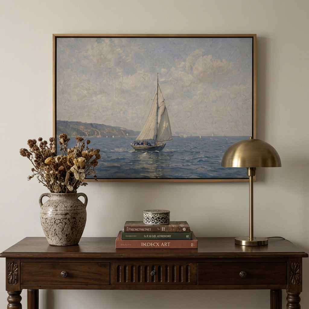 Field at Dawn - Hand-Painted Artwork - #ART-LS-S-022