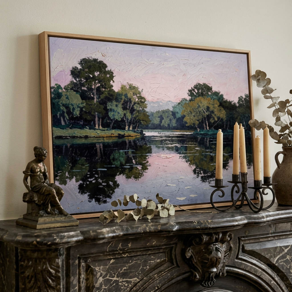 Twilight Land Study - Hand-Painted Artwork - #ART-LS-S-015