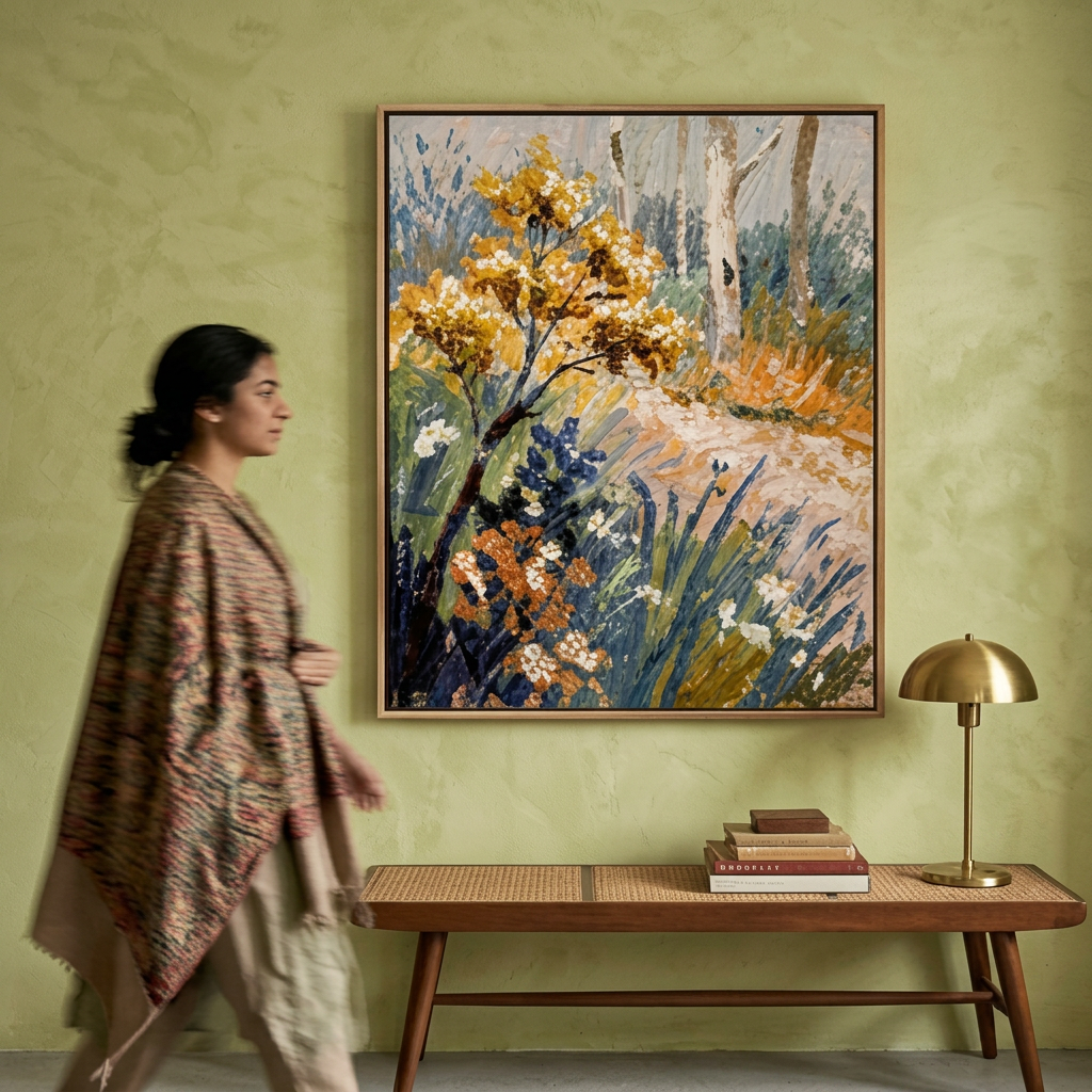 Morning Grey Mist - Hand-Painted Artwork - #ART-LS-S-016