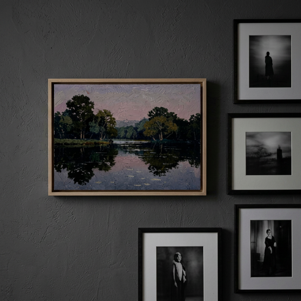 Twilight Land Study - Hand-Painted Artwork - #ART-LS-S-015