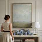 Soft Green Vista - Hand-Painted Artwork - #ART-LS-S-07