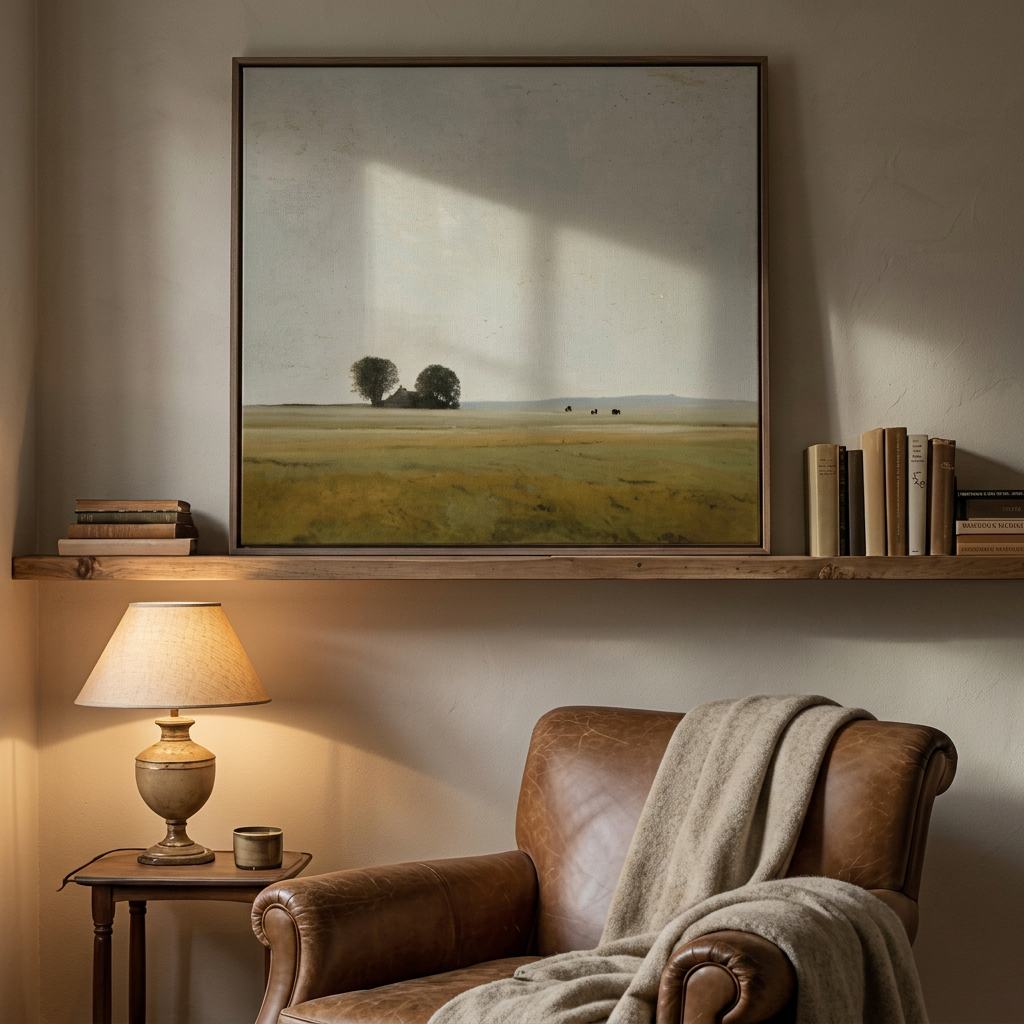 Golden Open Fields - Hand-Painted Artwork - #ART-LS-S-03