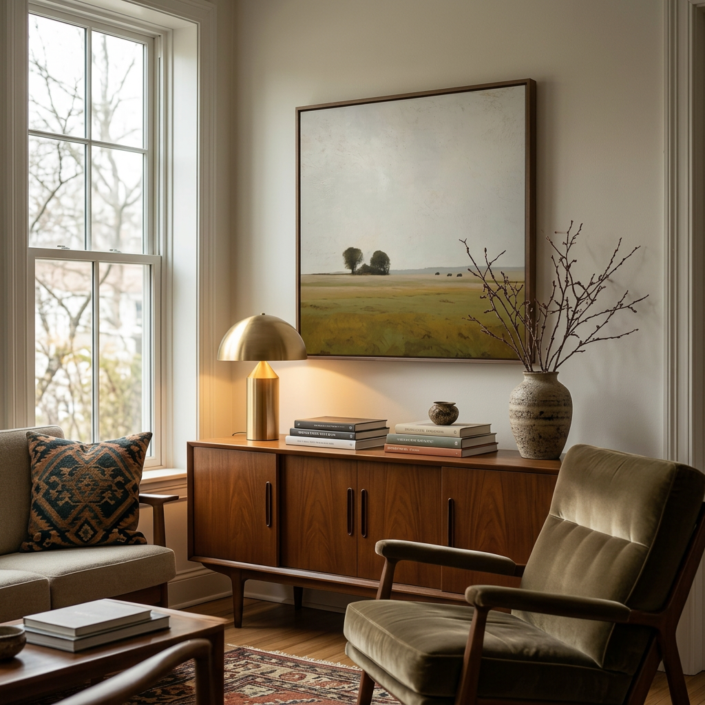 Golden Open Fields - Hand-Painted Artwork - #ART-LS-S-03