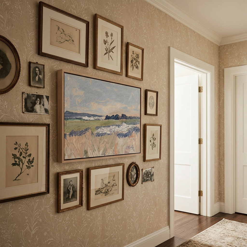 Amber Field Study - Hand-Painted Artwork - #ART-LS-S-010