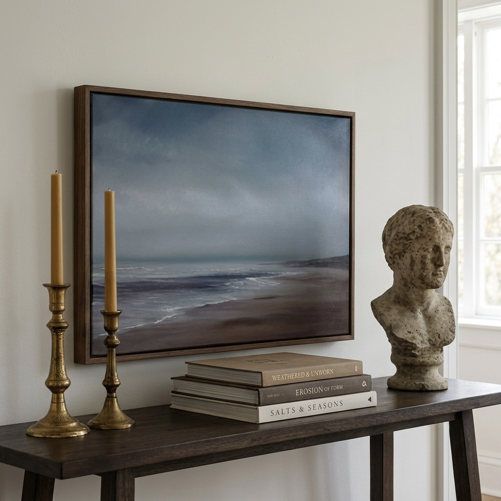 Moody Shore Scene - Hand-Painted Artwork - #ART-LS-S-04