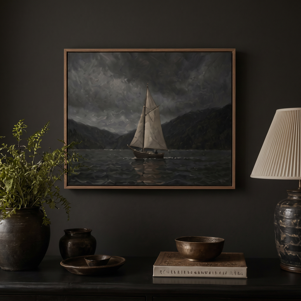 Wild Wave Abyss - Hand-Painted Artwork - #ART-VN-S-013