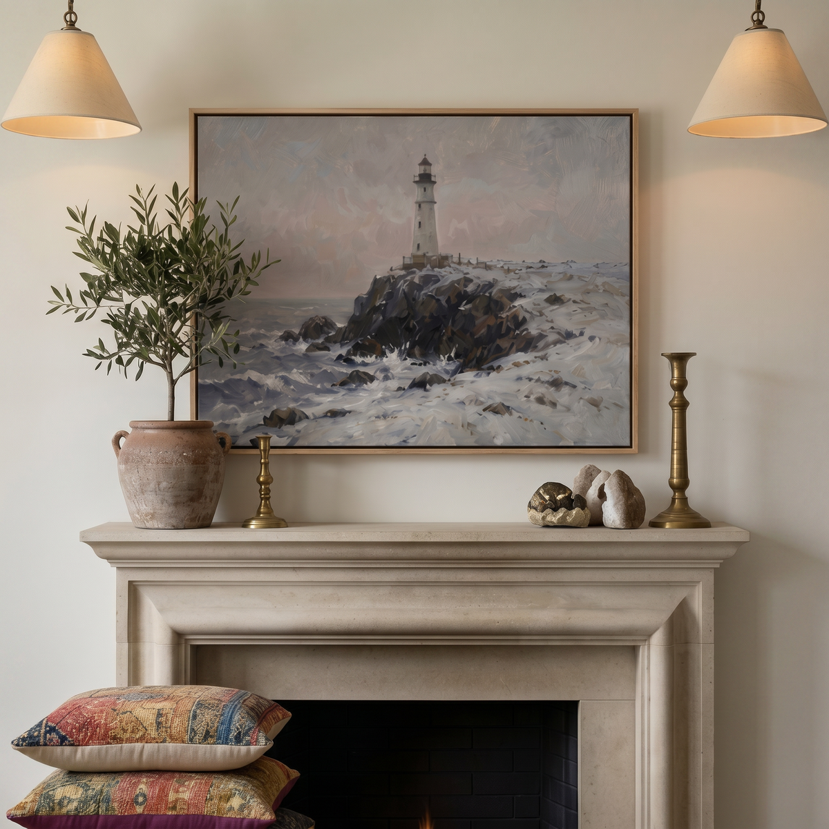 Dark Shore Study - Hand-Painted Artwork - #ART-VN-S-03