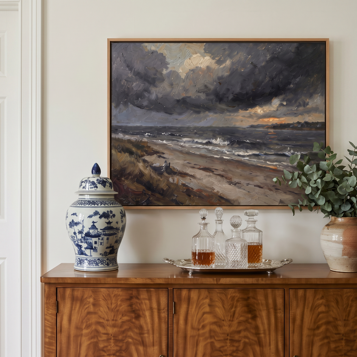 Misty River Brook - Hand-Painted Artwork - #ART-VN-S-02