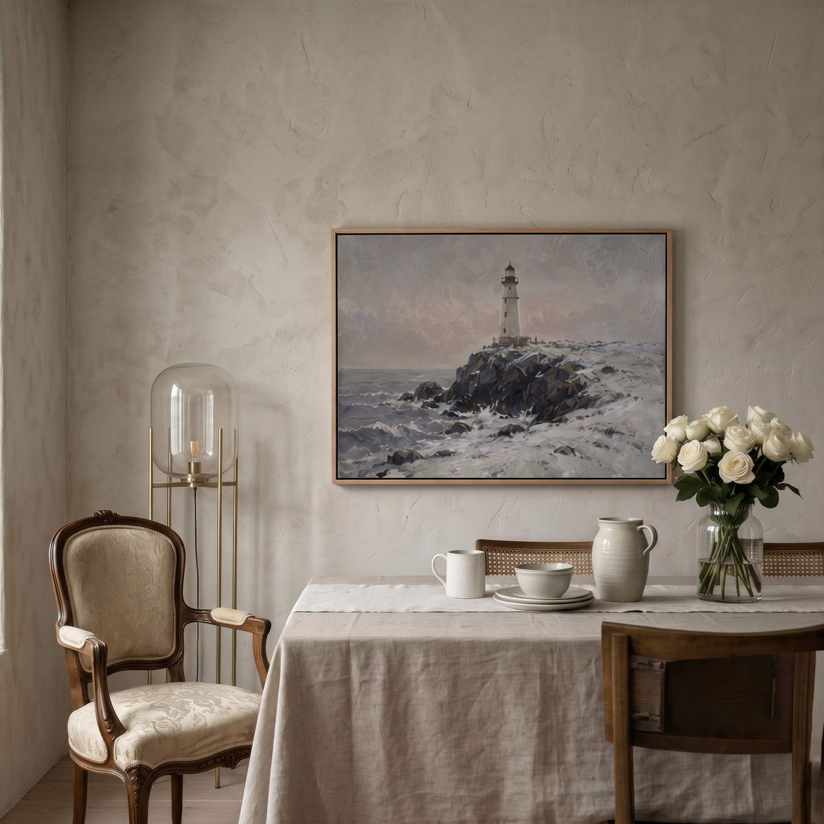 Dark Shore Study - Hand-Painted Artwork - #ART-VN-S-03