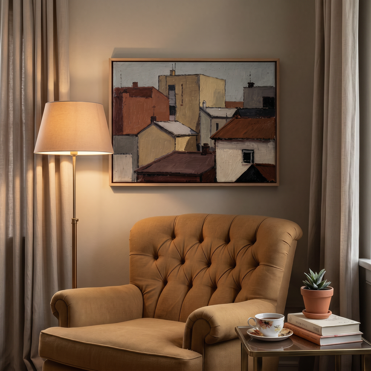 Dark River Delta - Hand-Painted Artwork - #ART-VN-S-08