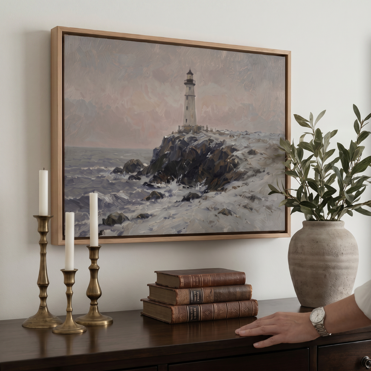 Dark Shore Study - Hand-Painted Artwork - #ART-VN-S-03
