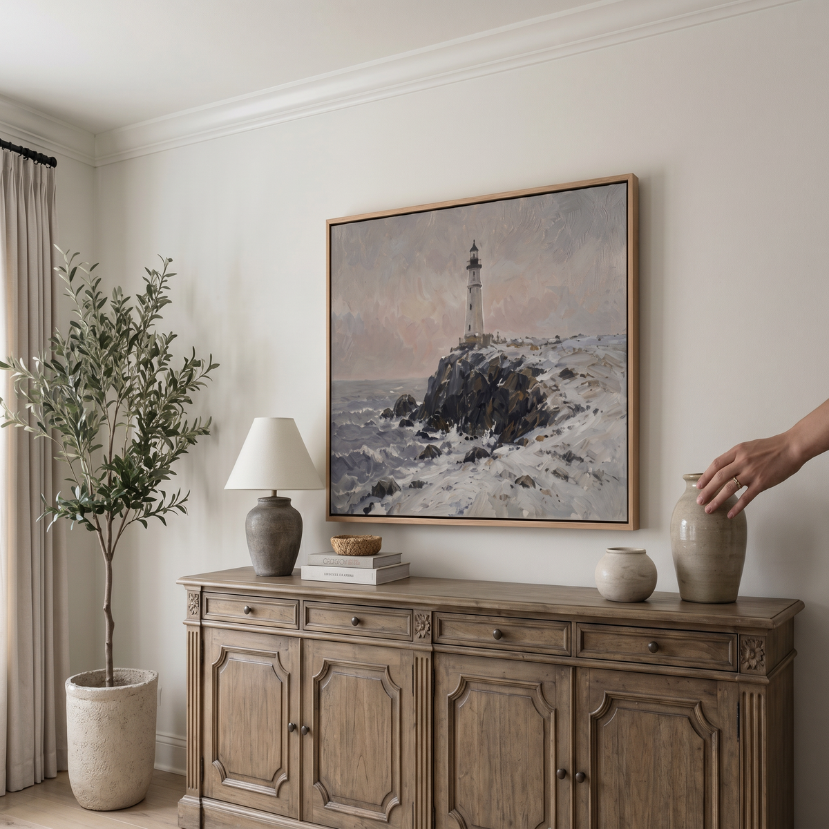 Dark Shore Study - Hand-Painted Artwork - #ART-VN-S-03