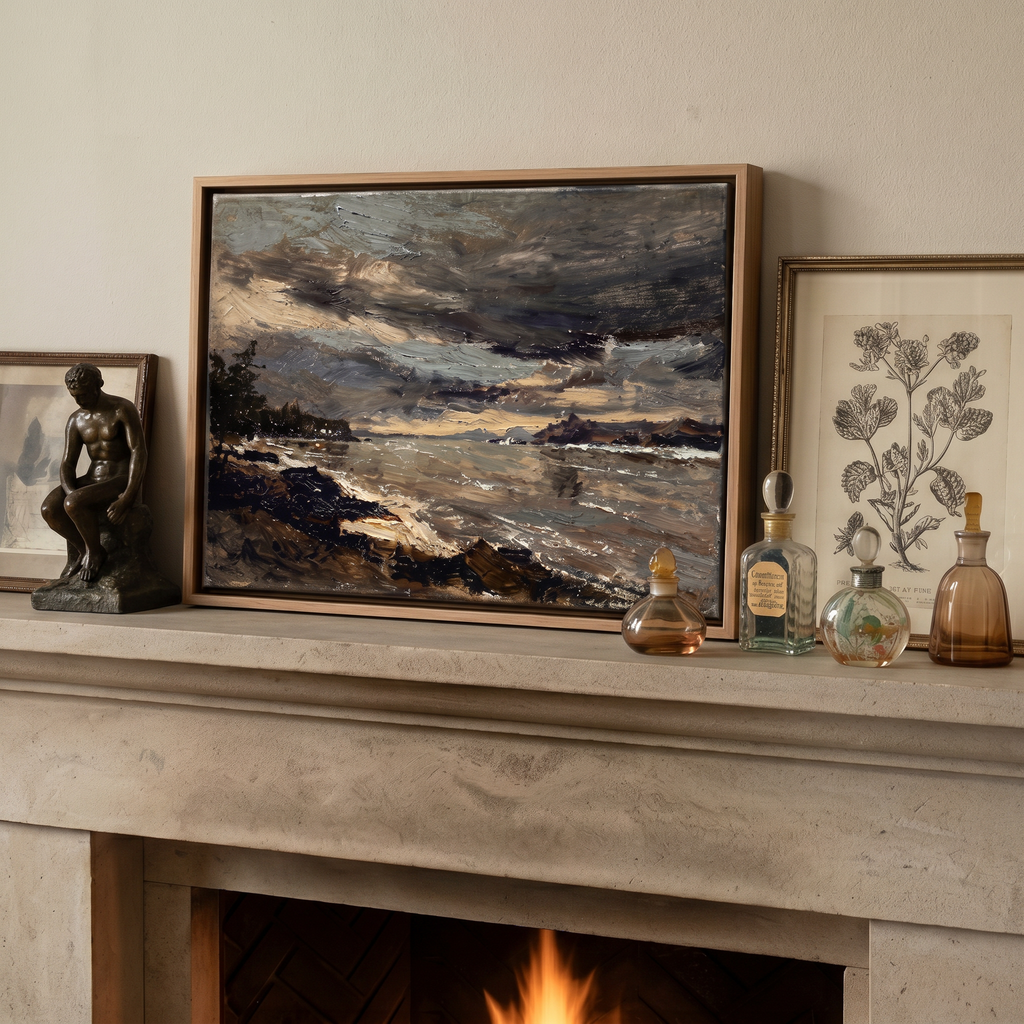 Rocky Sun Coast - Hand-Painted Artwork - #ART-VN-S-07