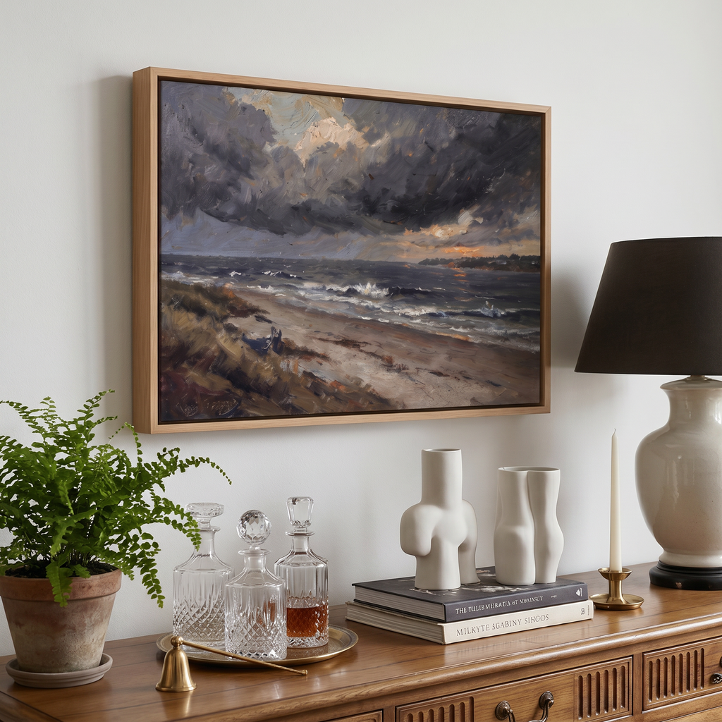 Misty River Brook - Hand-Painted Artwork - #ART-VN-S-02