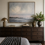 Rose Sea Dusk - Hand-Painted Artwork - #ART-MI-S-018