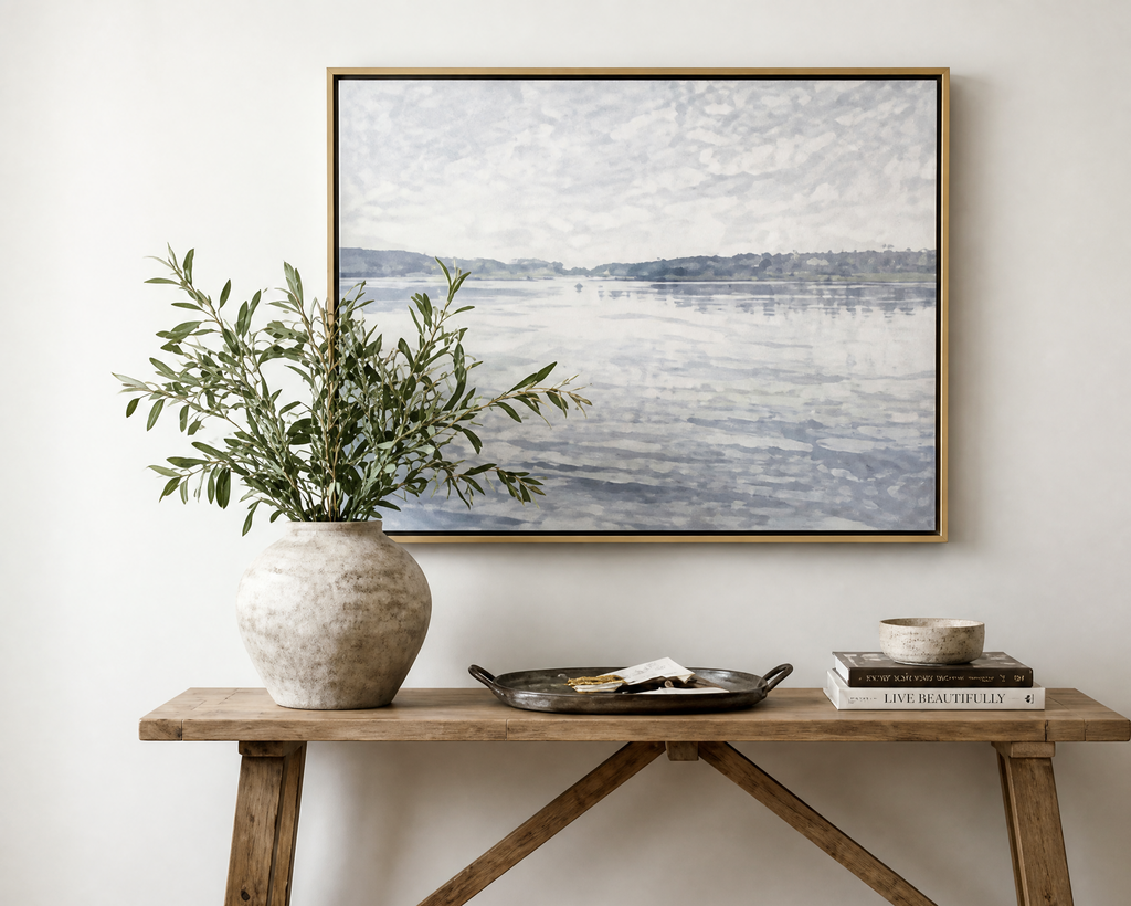 Lone Sail Mist - Hand-Painted Artwork - #ART-MI-S-020