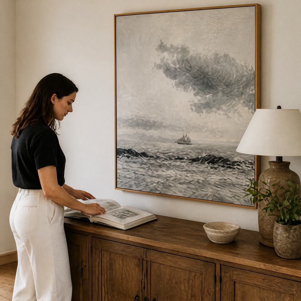 Dark Storm Coast - Hand-Painted Artwork - #ART-MI-S-019