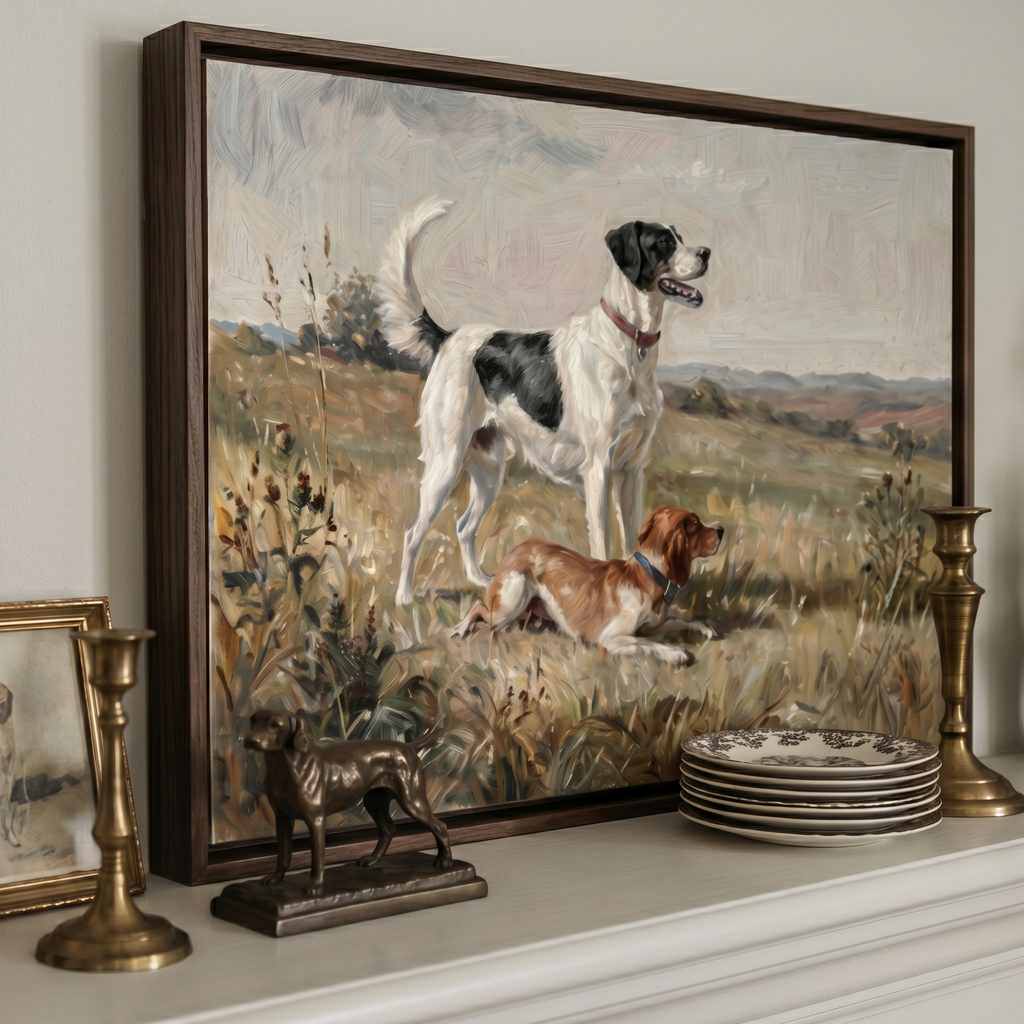Golden Field Chase - Hand-Painted Artwork - #ART-AN-S-02