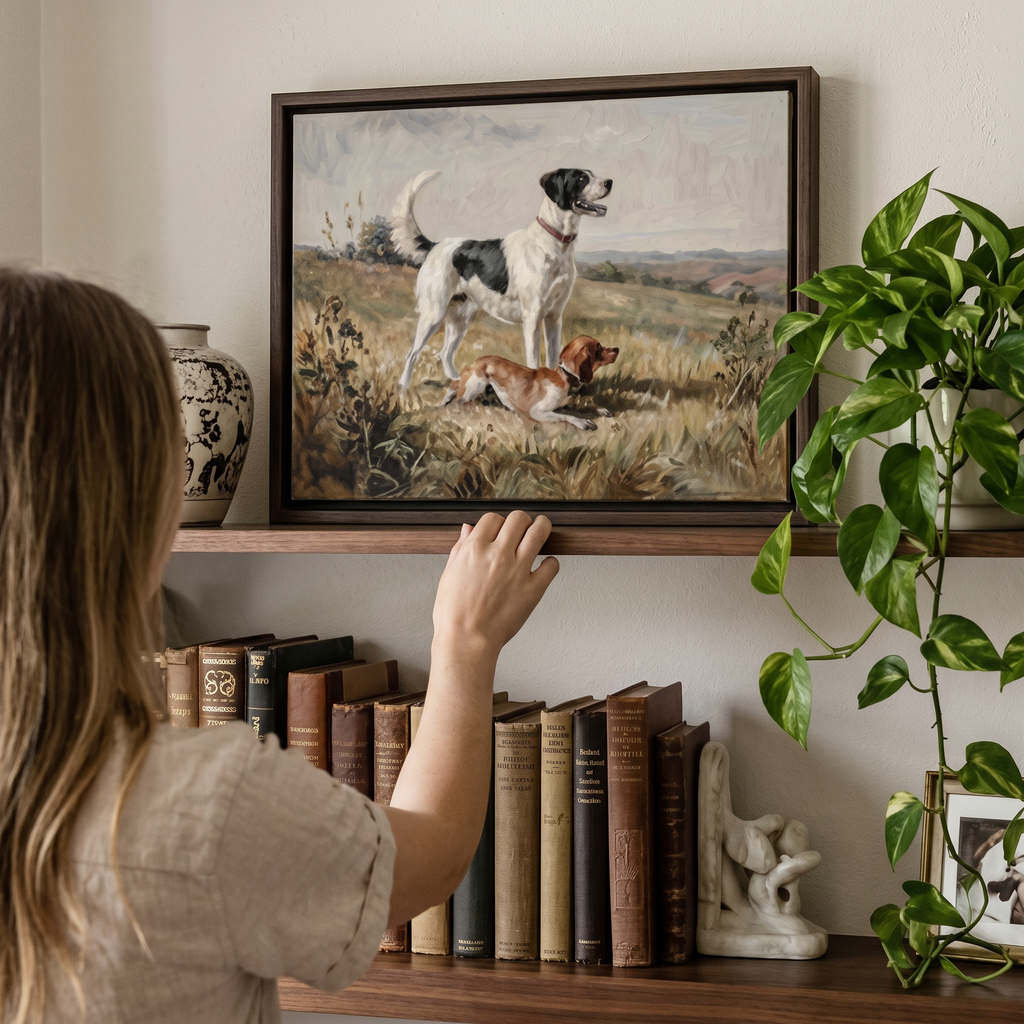 Golden Field Chase - Hand-Painted Artwork - #ART-AN-S-02