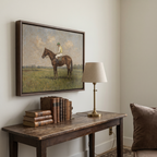 Chestnut Racing Horse - Hand-Painted Artwork - #ART-AN-S-03
