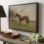 Chestnut Racing Horse - Hand-Painted Artwork - #ART-AN-S-03
