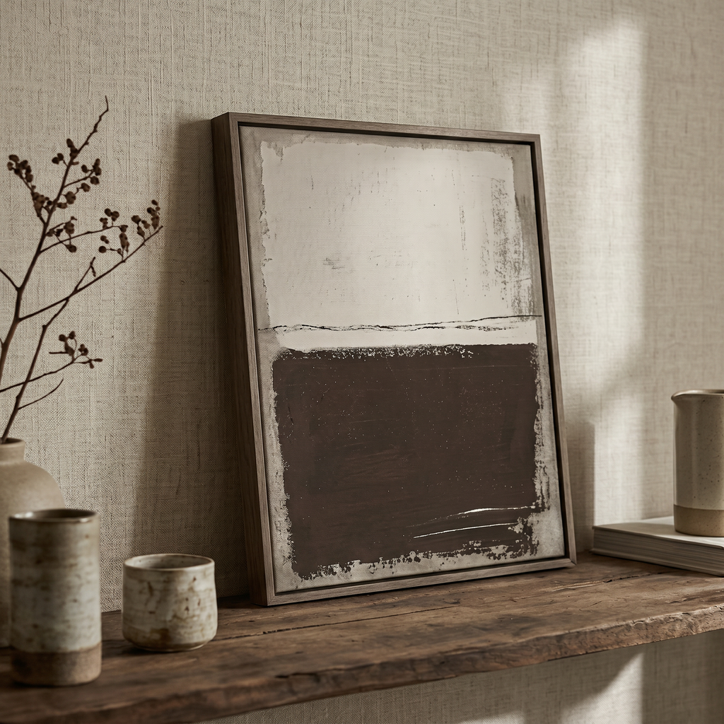 Cream Dark Divide - Hand-Painted Artwork - #ART-GM-S-05