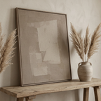 Layered White Planes - Hand-Painted Artwork - #ART-GM-S-04