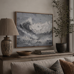Bold Blue Wave - Hand-Painted Artwork - #ART-OS-S-02