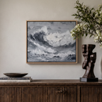 Bold Blue Wave - Hand-Painted Artwork - #ART-OS-S-02