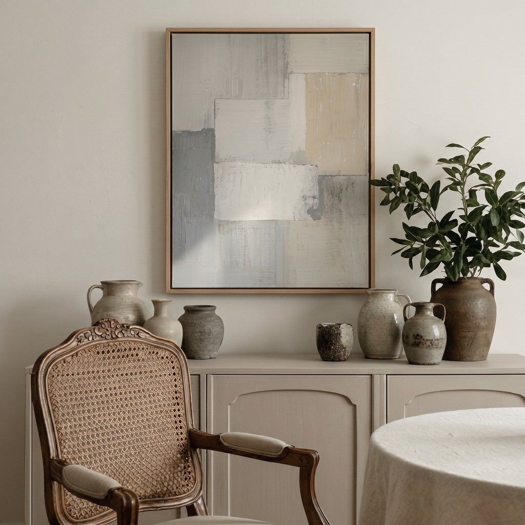 Soft Tone Patchwork - Hand-Painted Artwork - #ART-GM-S-06