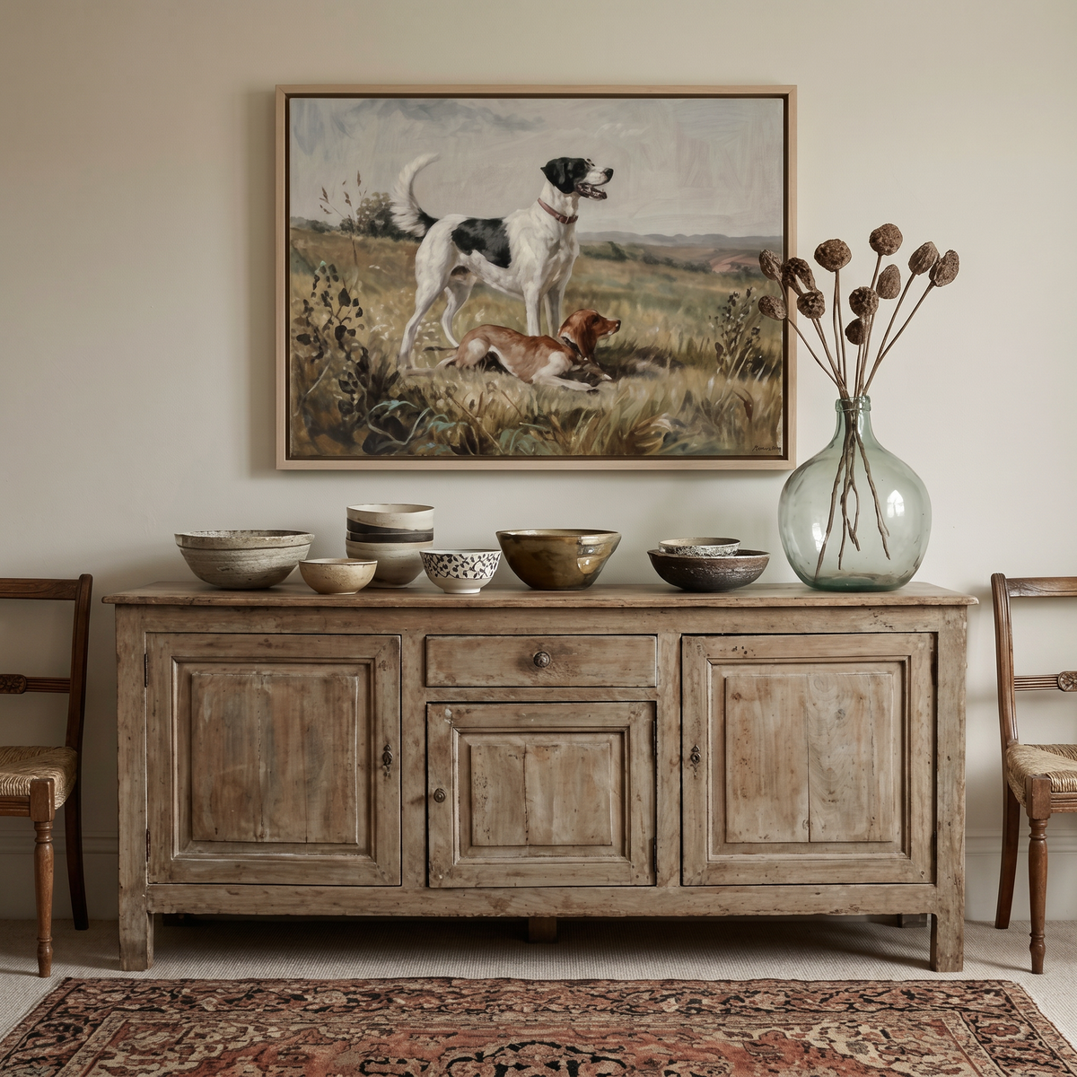 Golden Field Chase - Hand-Painted Artwork - #ART-AN-S-02