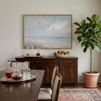 Soft Grey Pause - Hand-Painted Artwork - #ART-MI-S-02