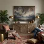 Soft Horizon Ligne - Hand-Painted Artwork - #ART-MI-S-06