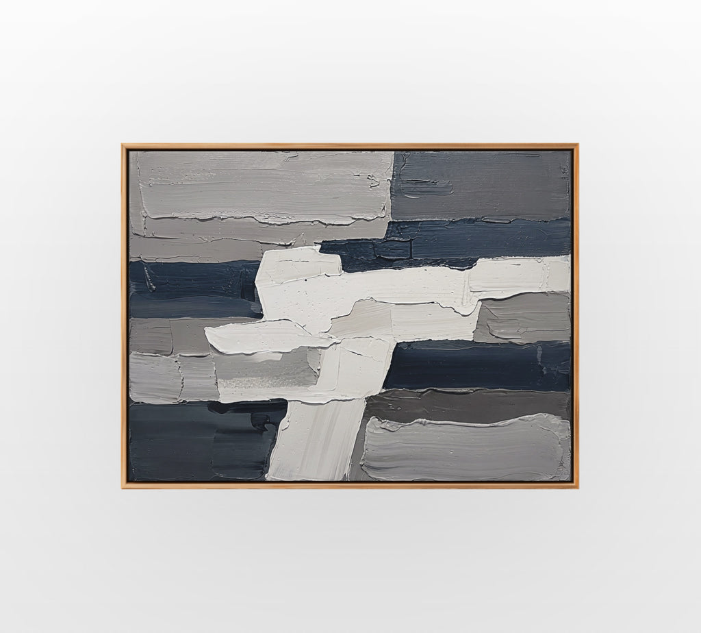 Charcoal Band Layers - Hand-Painted Artwork - #ART-AB-S-011