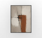Warm Earth Totem - Hand-Painted Artwork - #ART-AB-S-012