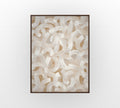 Ivory Ribbon Flow - Hand-Painted Artwork - #ART-AB-S-013
