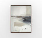 Silver Horizon Drift - Hand-Painted Artwork - #ART-AB-S-06