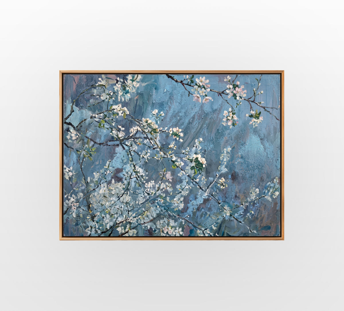 White Cherry Blossom - Hand-Painted Artwork - #ART-BT-S-012