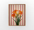 Tiger Lily Stripe - Hand-Painted Artwork - #ART-BT-S-014