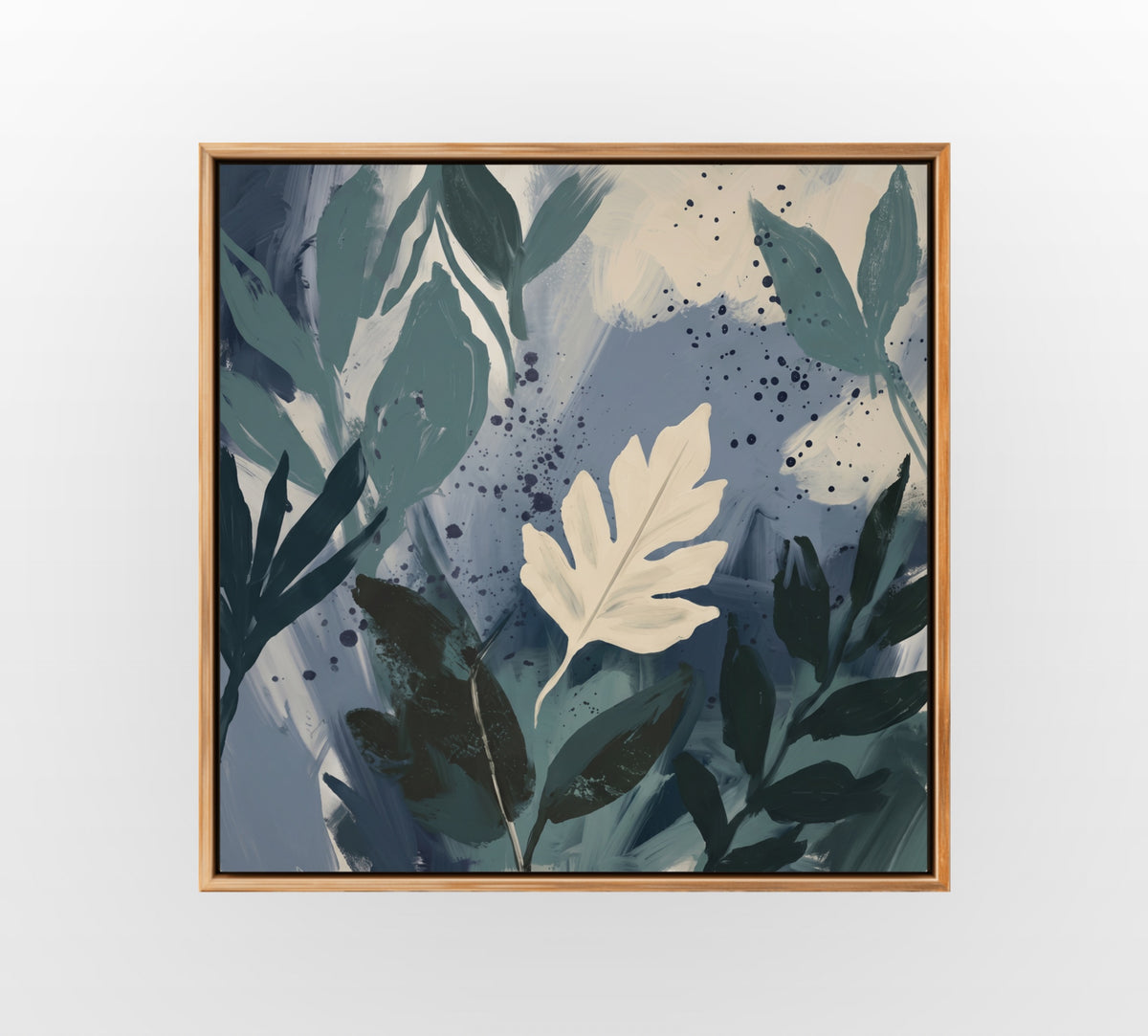 Dark Tropical Foliage - Hand-Painted Artwork - #ART-BT-S-015