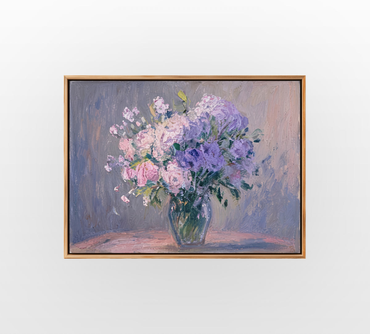Lavender Rose Bouquet - Hand-Painted Artwork - #ART-BT-S-016