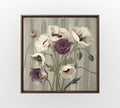 White Violet Poppies - Hand-Painted Artwork - #ART-BT-S-018
