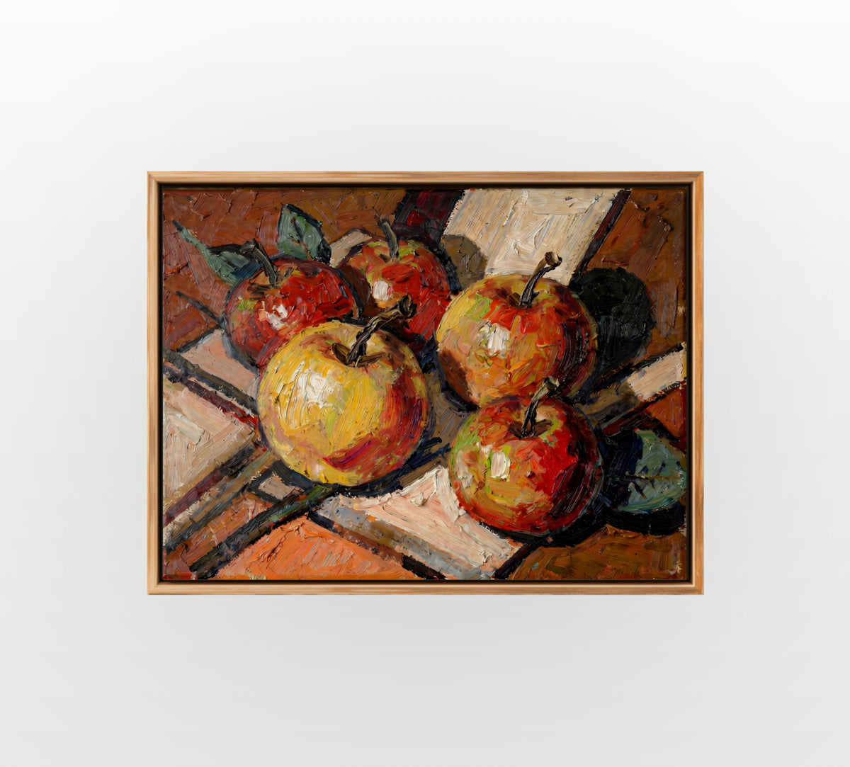 Red Apple Still Life - Hand-Painted Artwork - #ART-BT-S-02