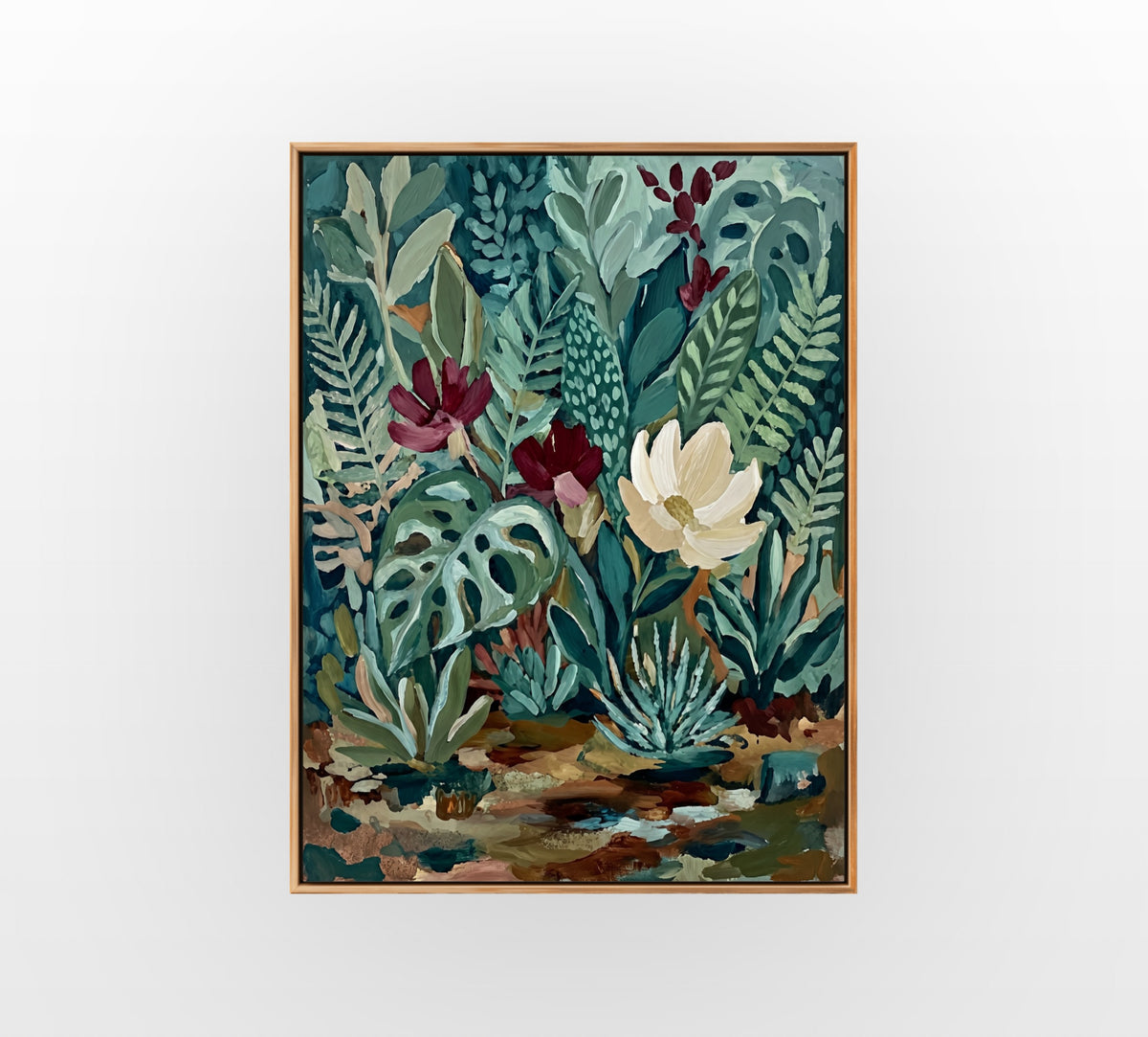Lush Tropical Grove - Hand-Painted Artwork - #ART-BT-S-021