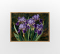 Purple Iris Garden - Hand-Painted Artwork - #ART-BT-S-03