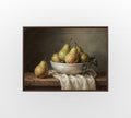 Green Pear Bowl - Hand-Painted Artwork - #ART-BT-S-04