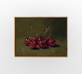Dark Cherry Cluster - Hand-Painted Artwork - #ART-BT-S-07
