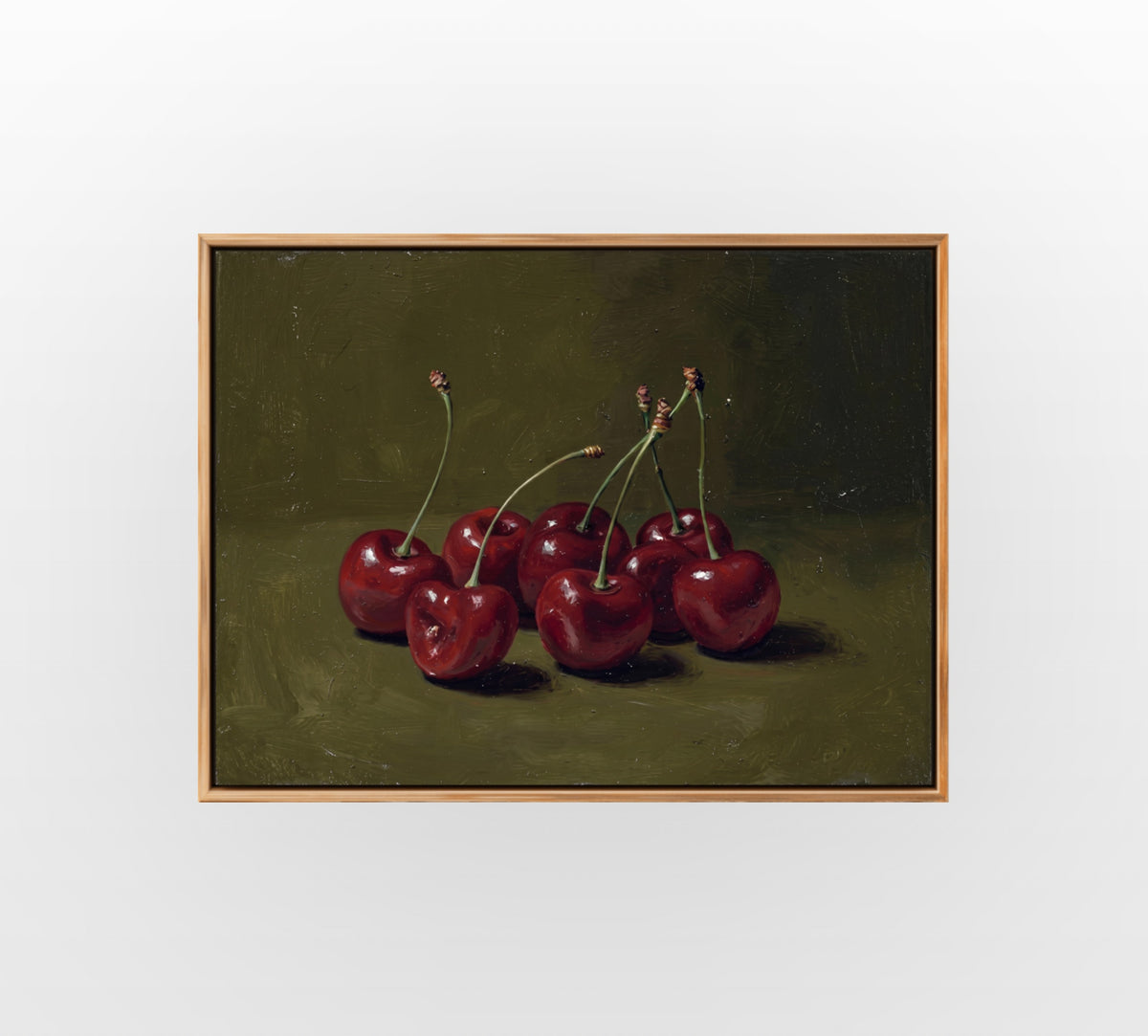 Dark Cherry Cluster - Hand-Painted Artwork - #ART-BT-S-07
