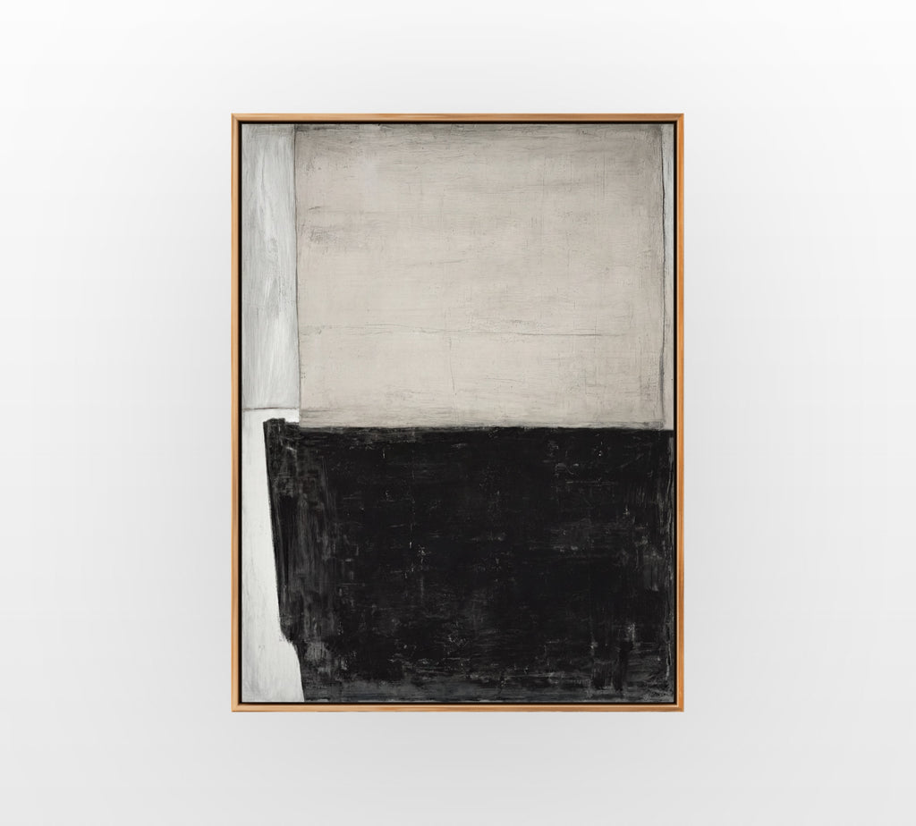 Black White Divide - Hand-Painted Artwork - #ART-GM-S-01