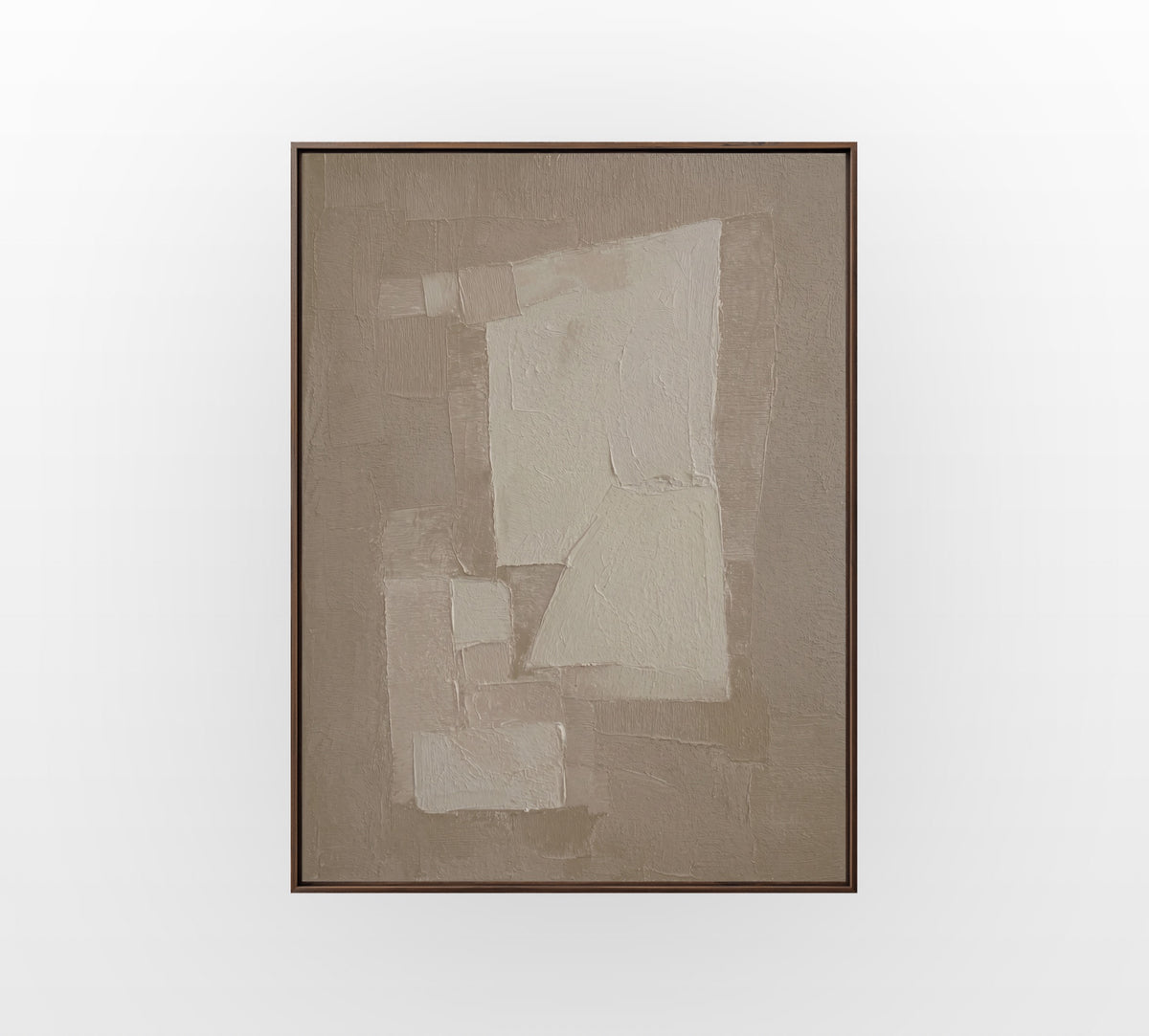 Layered White Planes - Hand-Painted Artwork - #ART-GM-S-04